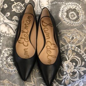 Sam Edelman “Rae” Black Pointed Flats 8m
